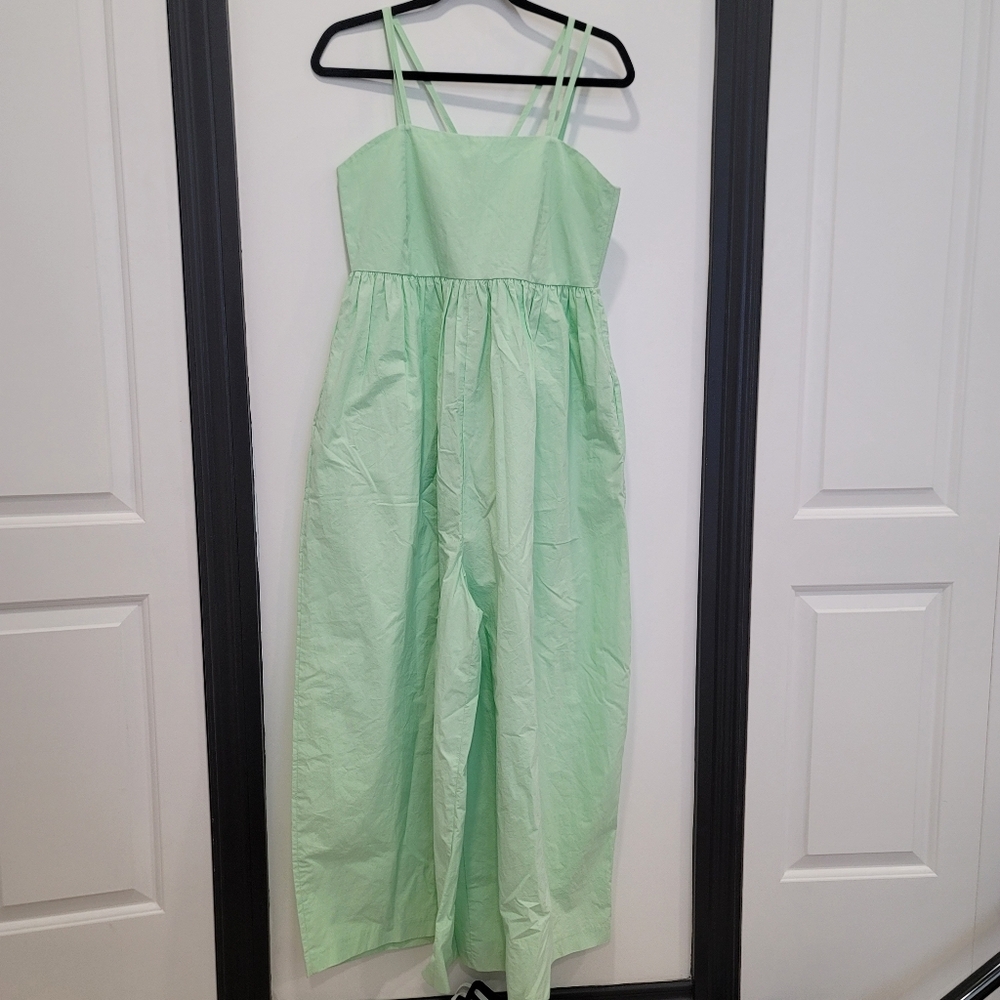 MONEY PACKING Green Wide Leg Jumpsuit Size Small